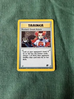 Pokemon TCG Team Rocket Rocket's Sneak Attack 16/82 Holo MP WOTC - Image 1