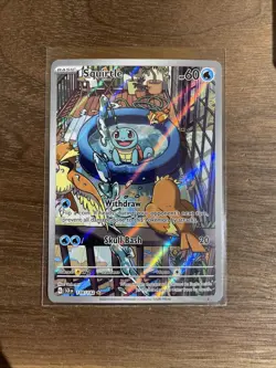 Pokemon Squirtle 148/142 Illustration Rare Full Art Holo Stellar Crown TCG Card - Image 1