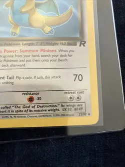 🪽Dark Dragonite 22/82 Team Rocket 1st Edition Regular - Pokemon TCG Lp - Image 4