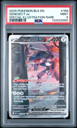 Black Bolt Pokemon Genesect Special Illustration Rare EX PSA 9 - Image 1