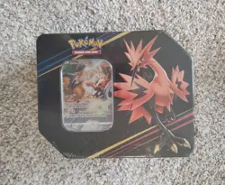 Pokemon TCG: Crown Zenith Tin Galarian Zapdos Sword & Shield - Factory Sealed - Image 1