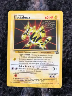 Electabuzz WOTC Promo 2 Black Star Non Holo Movie Promo Pokemon TCG Near Mint - Image 3