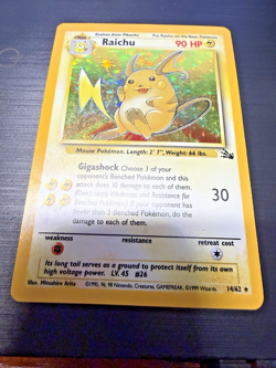Raichu 14/62 1st Edition - Fossil Set - Holo Rare - Pokemon TCG - Image 3