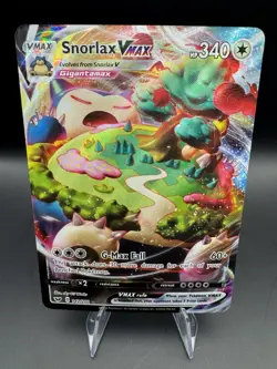 Snorlax VMAX 142/202 Pokemon Sword & Shield Base Set NM Ultra Rare Holo - Image 1