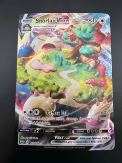 Snorlax VMAX 142/202 Pokemon Sword & Shield Base Set NM Ultra Rare Holo - Image 3