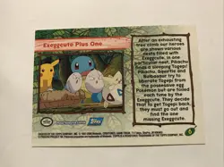 Topps Pokemon the Movie 2000 Exeggcute Plus One #6 Blue Label NM - Image 2