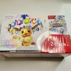 Pokemon TCG Prismatic Evolutions ETB + Booster Bundle Costco Exclusive 2-Pack - Image 1
