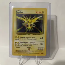 Pokemon TCG Zapdos Base Set 16/102 Holo Unlimited Holo Rare LP - Image 1