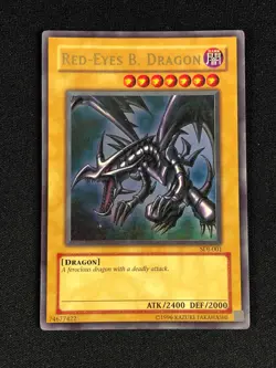 YUGIOH RED-EYES B. DRAGON SDJ-001 ULTRA (MP) - Image 1