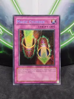 Yugioh Magic Cylinder LON-104 Secret Rare LP - Image 1