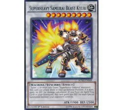 Yugioh - Superheavy Samurai Beast Kyubi (Rare) (1st Edition) - BOSH-EN048 P - Image 1