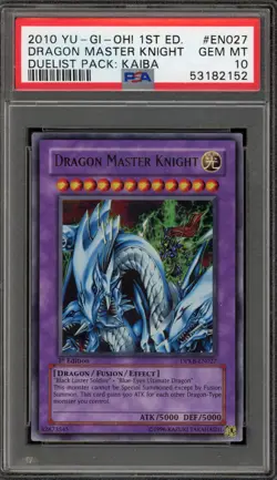 Yu-Gi-Oh! Dragon Master Knight Duelist Pk. Kaiba 1st Edition DPKB-EN027 PSA 10 - Image 1