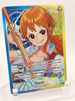One Piece Nami OP11-041 Leader Alt Art English NM Foil - Fist of Divine Speed - Image 2