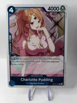 Charlotte Pudding OP06-047 Wings of the Captain Foil One Piece Rare NM - Image 1