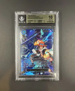 2025 One Piece Portgas D. Ace SP EB02-028 BGS 10 Pristine Gold Label English - Image 1