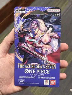 One Piece TCG The Azure Sea’s Seven OP-14 Sleeved Booster Pack Lot Of 10 Sealed - Image 2
