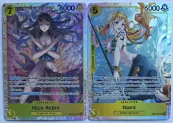 One Piece OPTCG English Nico Robin EB03-055 SR & Nami EB03-053 Bundle - NM! - Image 1