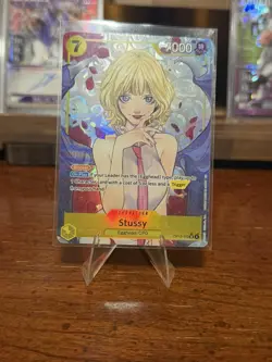 One Piece TCG Stussy Alt Art SR OP-013 Carrying On His Will English - Image 1