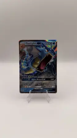 Pokemon Gyarados GX Holo Stage 1 Card HP 230 Dragon Type Pokemon TCG Card Stock - Image 1