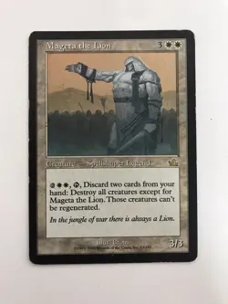 Mageta the Lion MTG Magic the Gathering Card MP Moderately Played Prophecy - Image 1
