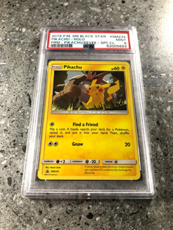 Pokemon TCG Cards Pikachu SM234 Black Star Promo Holo PSA 9 MINT - Image 1
