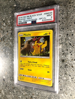 Pokemon TCG Cards Pikachu SM234 Black Star Promo Holo PSA 9 MINT - Image 4