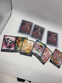 One Piece CCG TCG Lot of 9 Don Cards Nami Uta Eb03 Prb-02 English NM Condition - Image 1