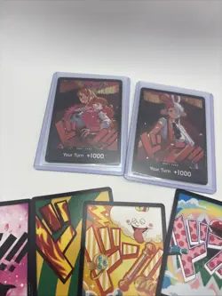 One Piece CCG TCG Lot of 9 Don Cards Nami Uta Eb03 Prb-02 English NM Condition - Image 2