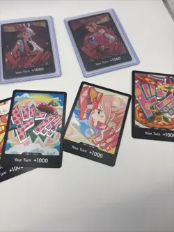 One Piece CCG TCG Lot of 9 Don Cards Nami Uta Eb03 Prb-02 English NM Condition - Image 4