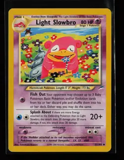 Light Slowbro 51/105 Uncommon Neo Destiny Pokemon Card - Image 1