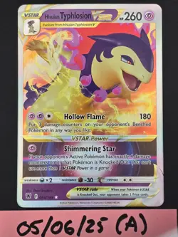 Hisuian Typhlosion VSTAR Astral Radiance #054/189 Pokemon Card - Image 1