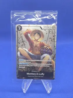 SEALED One Piece Tin Pack Set Vol 2 Monkey D Luffy P-075 Promo Card NM - Image 1