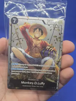 SEALED One Piece Tin Pack Set Vol 2 Monkey D Luffy P-075 Promo Card NM - Image 2