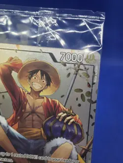 SEALED One Piece Tin Pack Set Vol 2 Monkey D Luffy P-075 Promo Card NM - Image 4