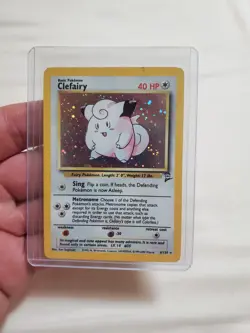Clefairy Holo 6/130 Base Set 2 LP Pokemon card - Image 1