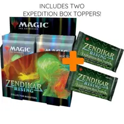 MTG ZENDIKAR RISING Collector Booster Box FACTORY SEALED contains 2 box toppers - Image 1