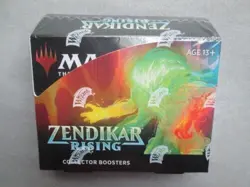 MTG ZENDIKAR RISING Collector Booster Box FACTORY SEALED contains 2 box toppers - Image 2