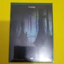 Magic: The Gathering Unstable foil Swamp full art #214 - Image 1