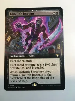 MTG Ghoulish Impetus regular borderless (763/1173) Commander Masters NM - Image 1