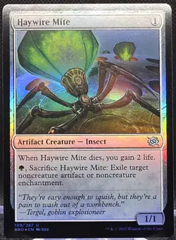 Haywire Mite #199 The Brother's War Foil Uncommon NM-M - Image 1