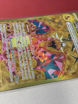 Pokemon Charizard EX 228/197 SV3 Obsidian Flames Gold Hyper Rare 2023 HP - Image 2