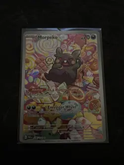 Pokemon TCG Morpeko Paradox Rift Holo Card 206/182 Near Mint Condition - Image 1