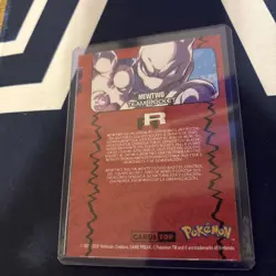 Pokemon Topps Team Rocket Set Mewtwo 8 Silver Foil - Image 2