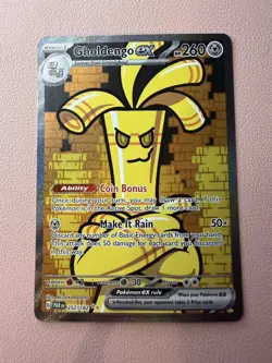 Gholdengo ex 252/182 Pokemon Paradox Rift Special Illustration Rare (NM) 2023 - Image 1