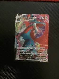 Pokemon TCG Salamence VMAX Darkness Ablaze Holo Ultra Rare Card 144/189 NM - Image 1