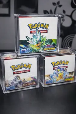 Pokemon Magnetic Booster Box Acrylic Case Pokemon Card Protective Display - Image 1