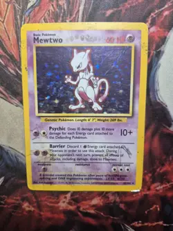 Mewtwo - 10/102 - Pokemon English Base Set - Holo Rare Unlimited - HP/DMG - Image 1