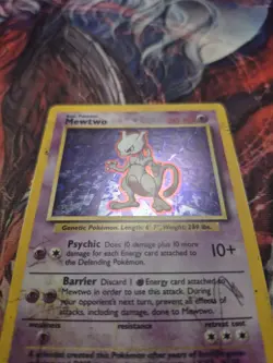 Mewtwo - 10/102 - Pokemon English Base Set - Holo Rare Unlimited - HP/DMG - Image 2