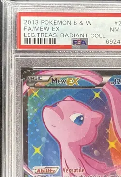 Pokemon Mew EX Radiant Collection Legendary Treasures RC24/RC25 PSA 8 - Image 3