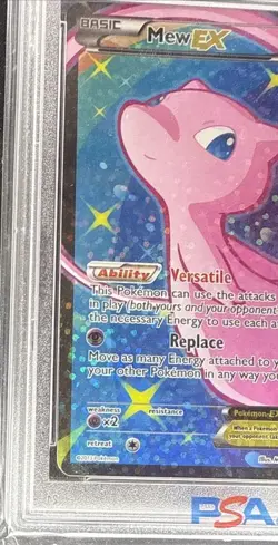 Pokemon Mew EX Radiant Collection Legendary Treasures RC24/RC25 PSA 8 - Image 4